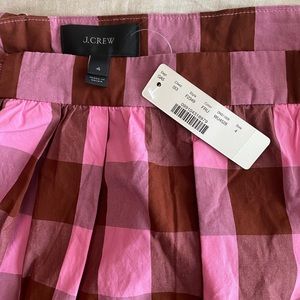 Jcrew gingham skirt